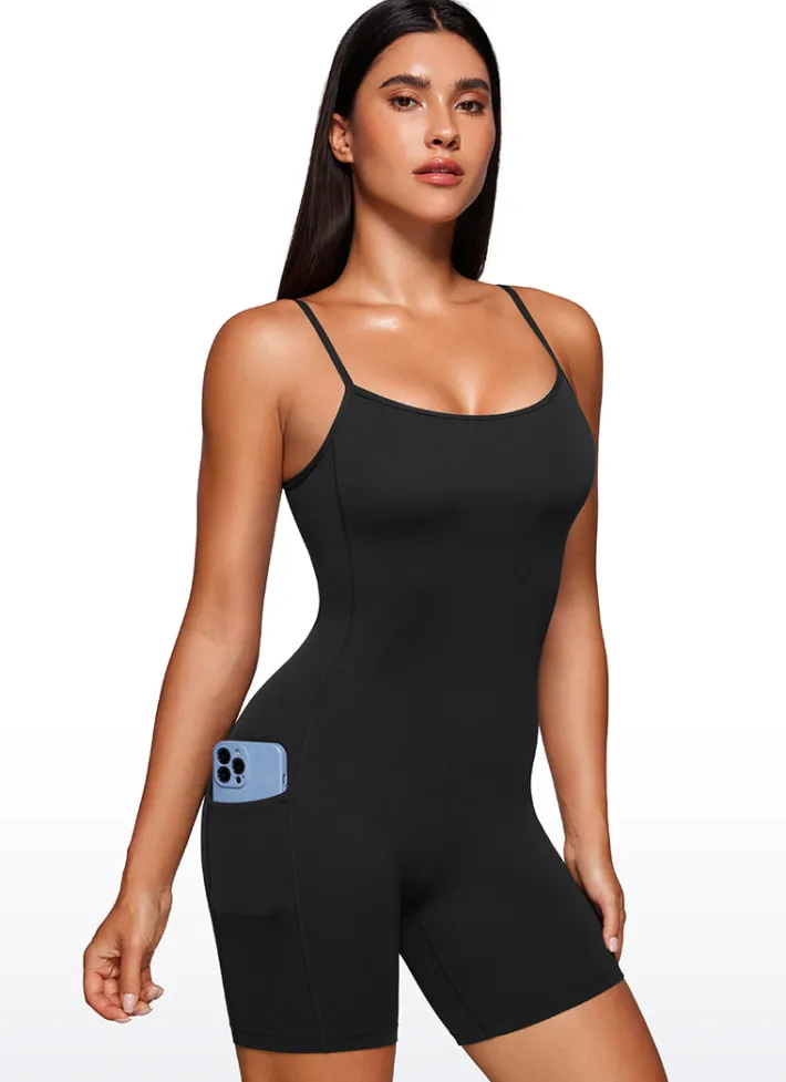 Cheap CRZ YOGA Butterluxe Pocketed Rompers 6'' - Shorts Bodysuits