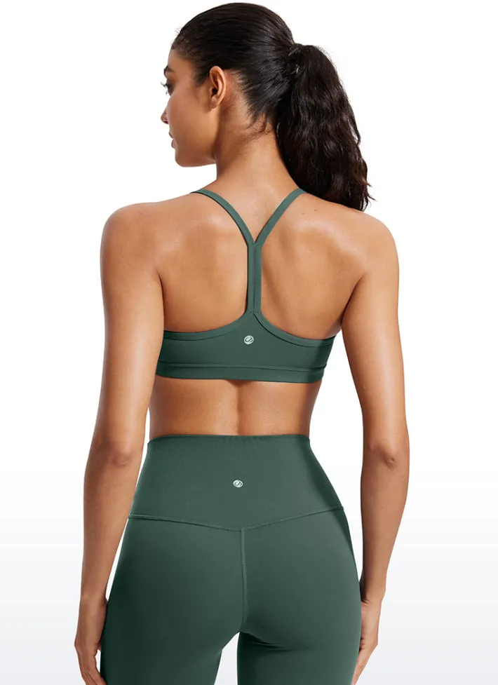 Hot CRZ YOGA Butterluxe Ruched V Neck Sports Bra