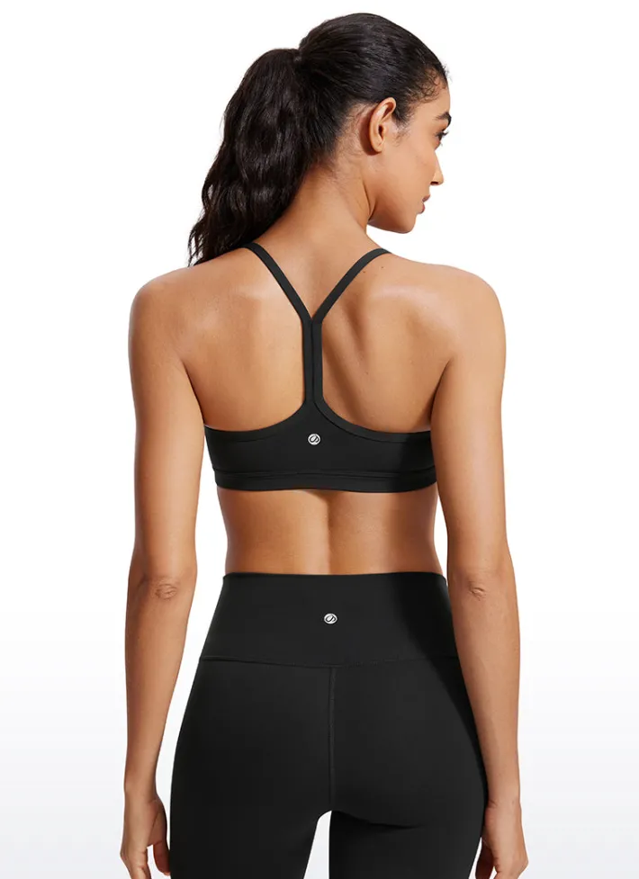 Hot CRZ YOGA Butterluxe Ruched V Neck Sports Bra