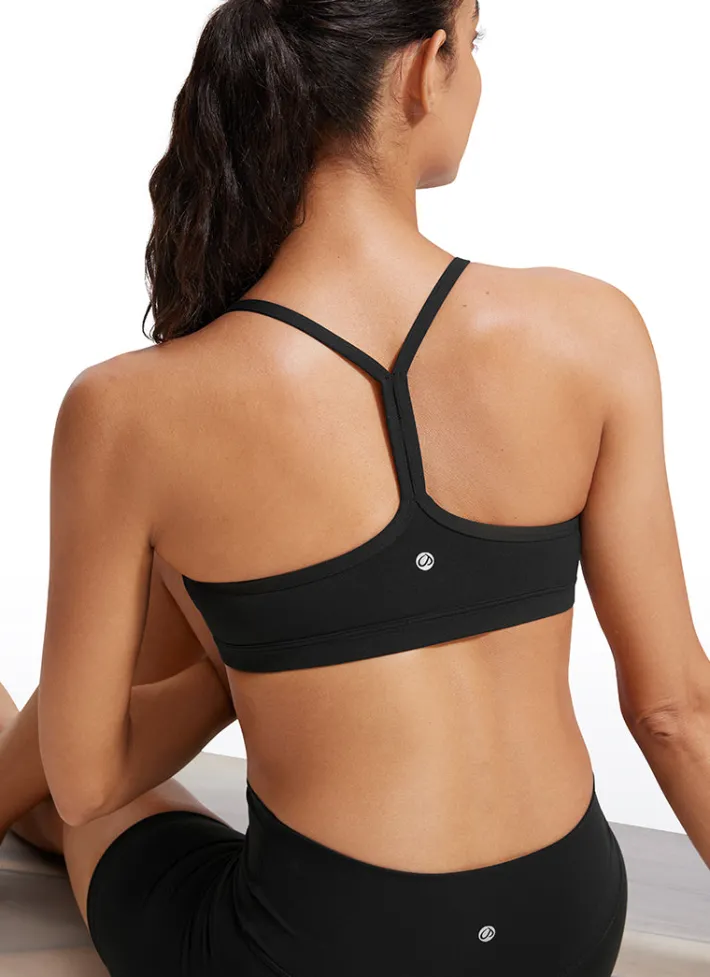 Hot CRZ YOGA Butterluxe Ruched V Neck Sports Bra