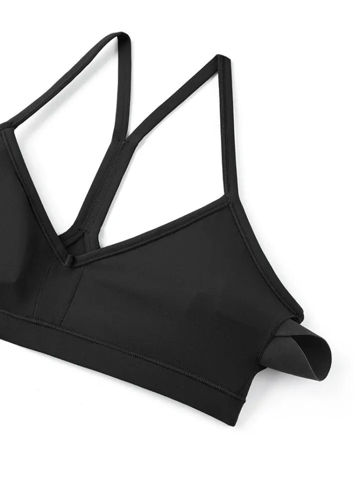 Hot CRZ YOGA Butterluxe Ruched V Neck Sports Bra