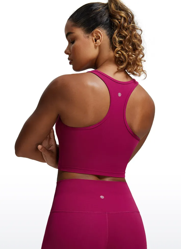 Fashion CRZ YOGA Butterluxe Scoop Neck Bra Racerback Longline