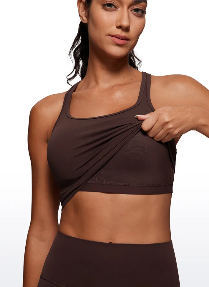 Fashion CRZ YOGA Butterluxe Scoop Neck Bra Racerback Longline
