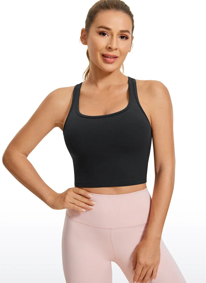 Fashion CRZ YOGA Butterluxe Scoop Neck Bra Racerback Longline