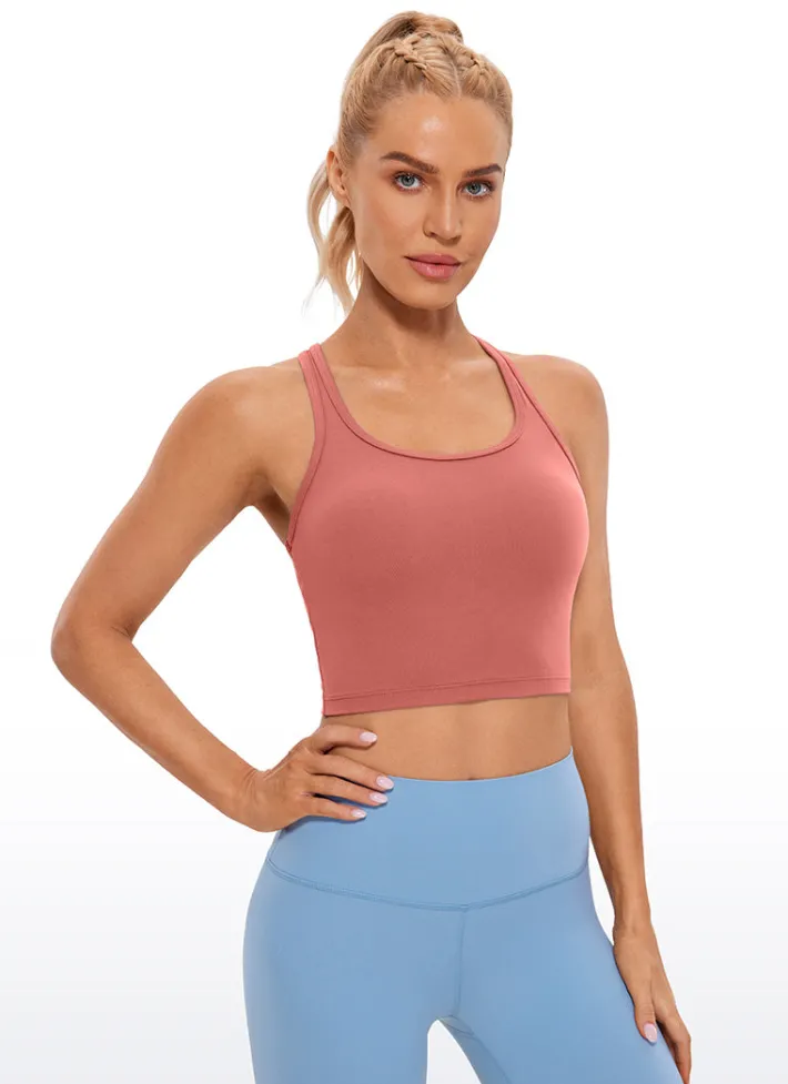 Fashion CRZ YOGA Butterluxe Scoop Neck Bra Racerback Longline