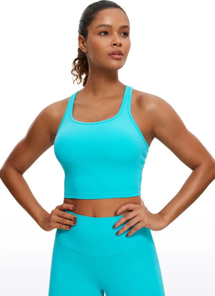 Fashion CRZ YOGA Butterluxe Scoop Neck Bra Racerback Longline
