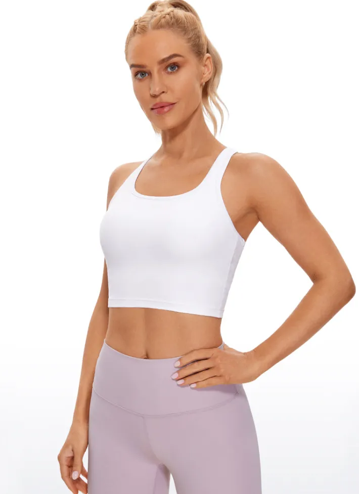 Fashion CRZ YOGA Butterluxe Scoop Neck Bra Racerback Longline