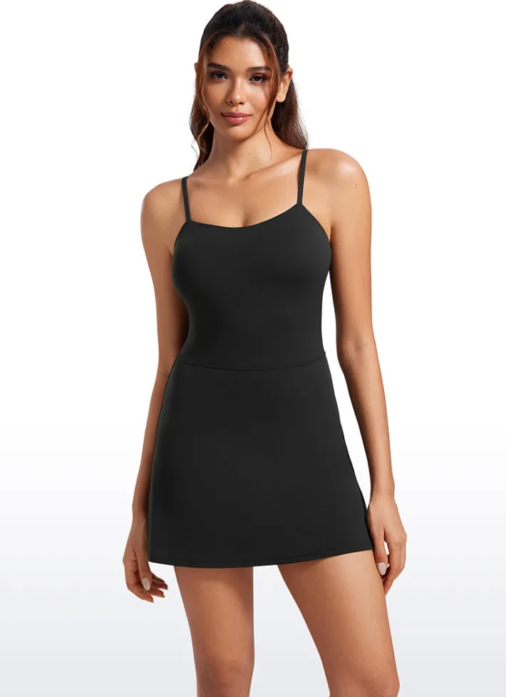 Cheap CRZ YOGA Butterluxe Spaghetti Strap Athletic Casual Short Dresses