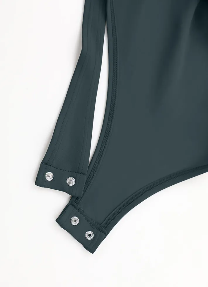 Shop CRZ YOGA Butterluxe Square Neck Long Sleeve Bodysuits