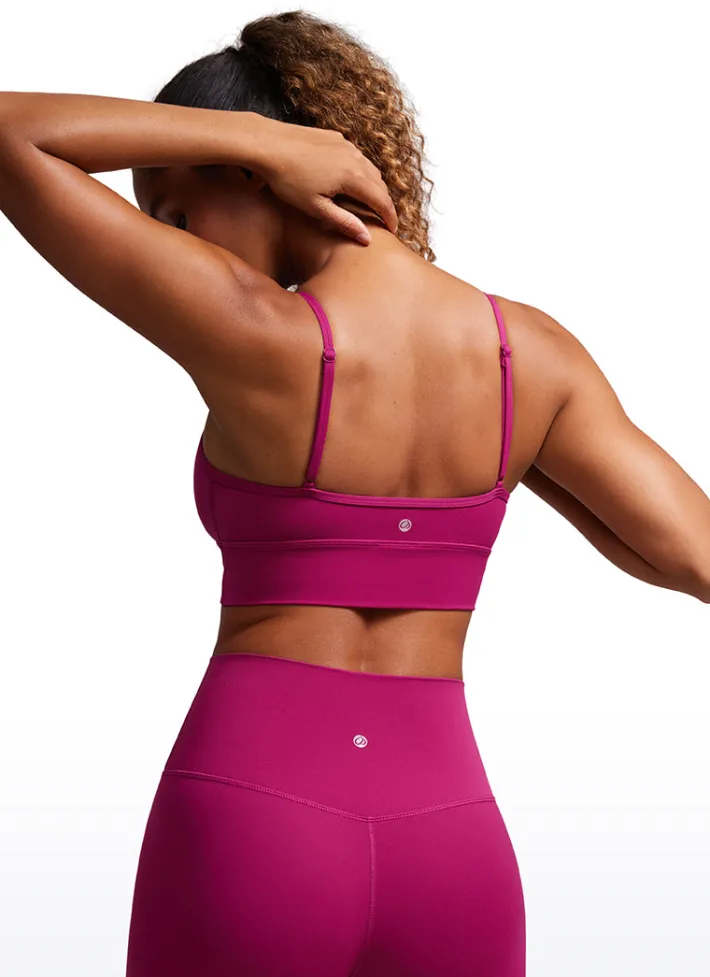 Hot CRZ YOGA Butterluxe V Neck Longline Sports Bra