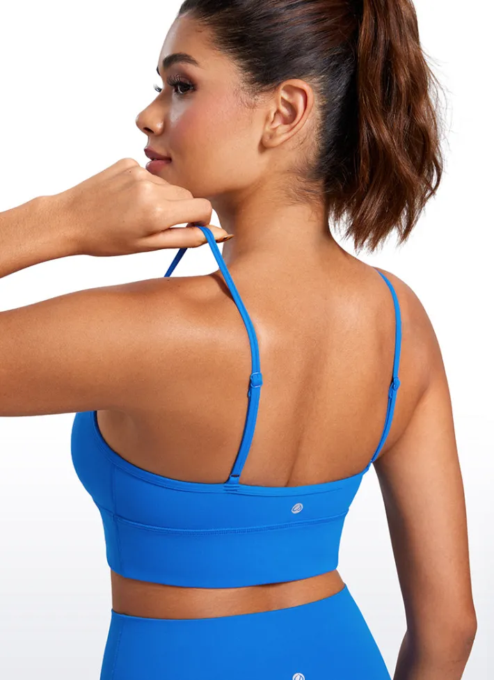 Best CRZ YOGA Butterluxe V Neck Longline Sports Bra