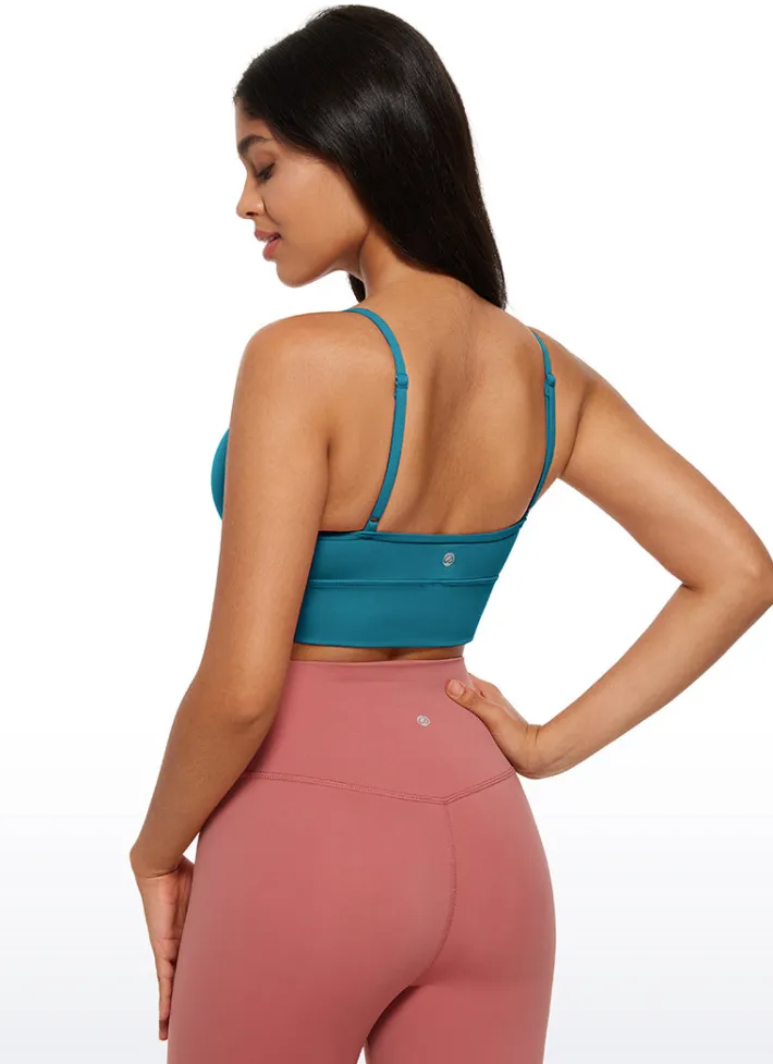 Hot CRZ YOGA Butterluxe V Neck Longline Sports Bra