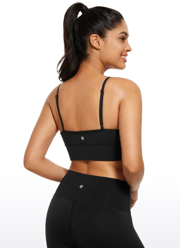 Best CRZ YOGA Butterluxe V Neck Longline Sports Bra