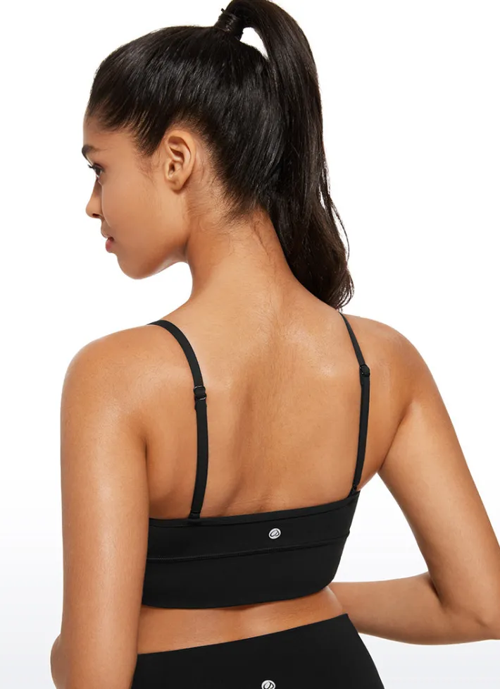 Best CRZ YOGA Butterluxe V Neck Longline Sports Bra