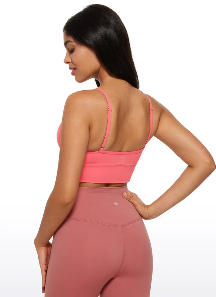 Hot CRZ YOGA Butterluxe V Neck Longline Sports Bra