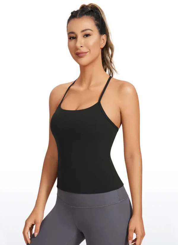 Store CRZ YOGA Butterluxe Waist Length Built-in Bra Tank Y Back