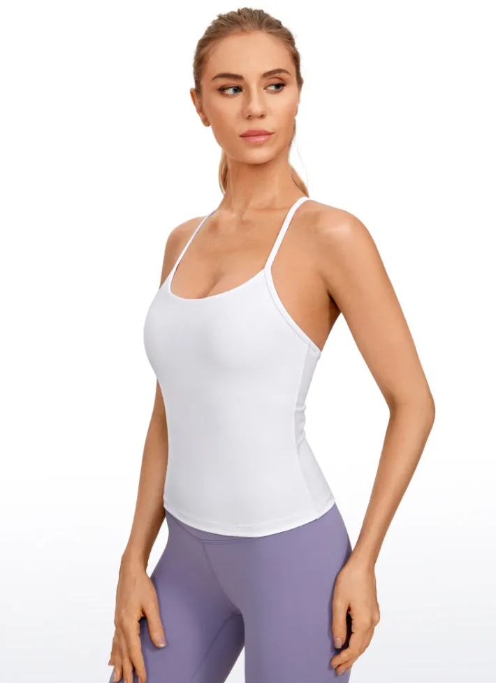 Store CRZ YOGA Butterluxe Waist Length Built-in Bra Tank Y Back