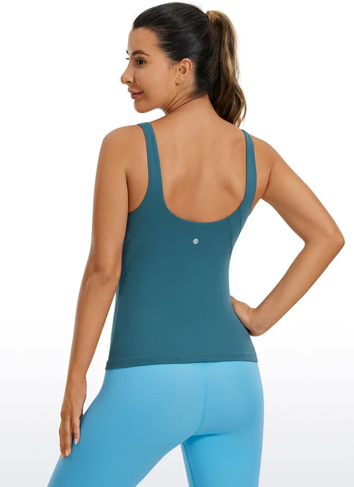 Best CRZ YOGA Butterluxe Waist-Length Built-in Bra Tank V Neck