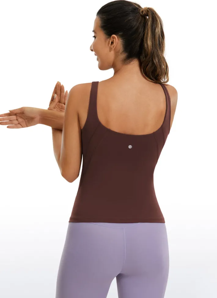 Best CRZ YOGA Butterluxe Waist-Length Built-in Bra Tank V Neck