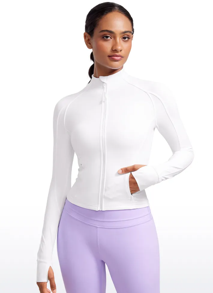 Clearance CRZ YOGA Butterluxe Waist-Length Full Zip Jackets