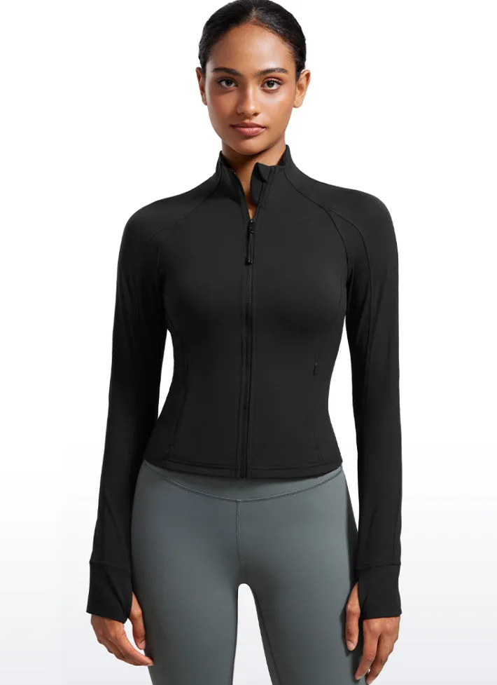 Clearance CRZ YOGA Butterluxe Waist-Length Full Zip Jackets