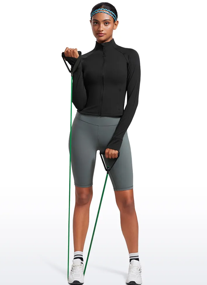 Clearance CRZ YOGA Butterluxe Waist-Length Full Zip Jackets