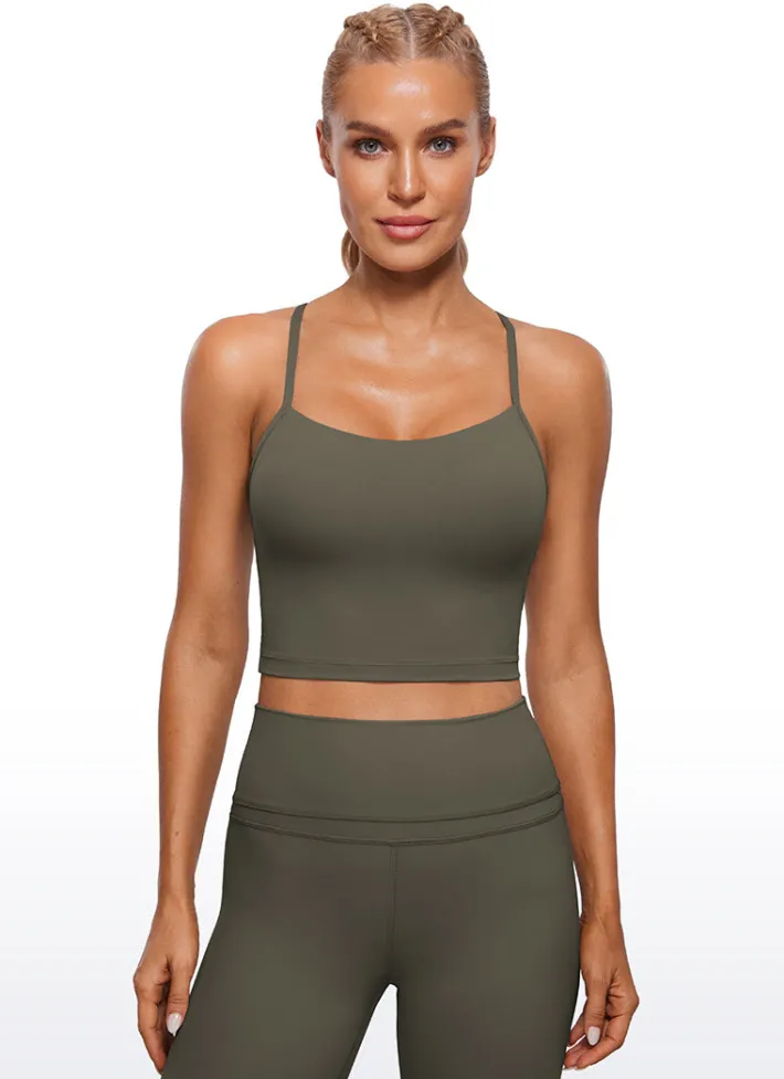 Clearance CRZ YOGA Butterluxe Y Back Built-in Bra Tanks