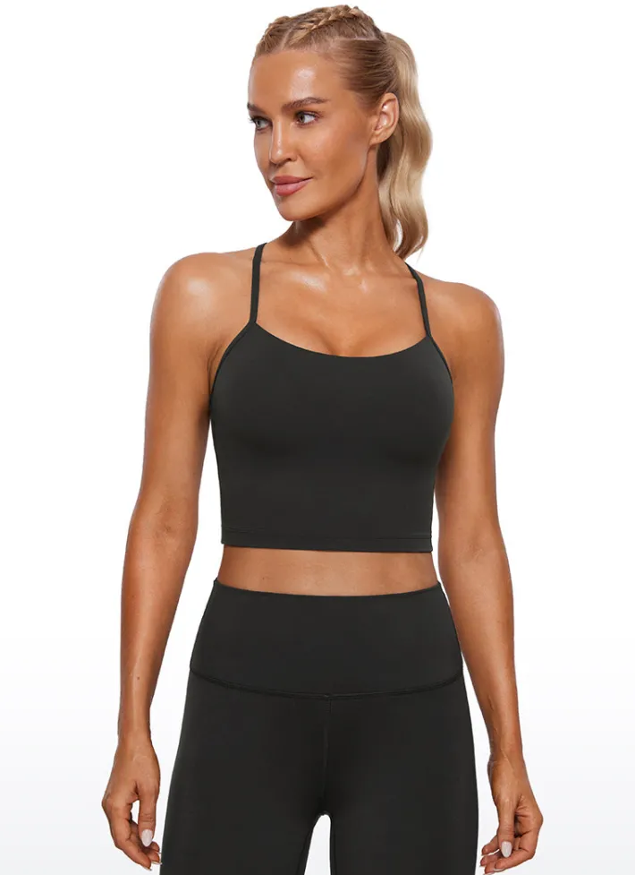 Clearance CRZ YOGA Butterluxe Y Back Built-in Bra Tanks
