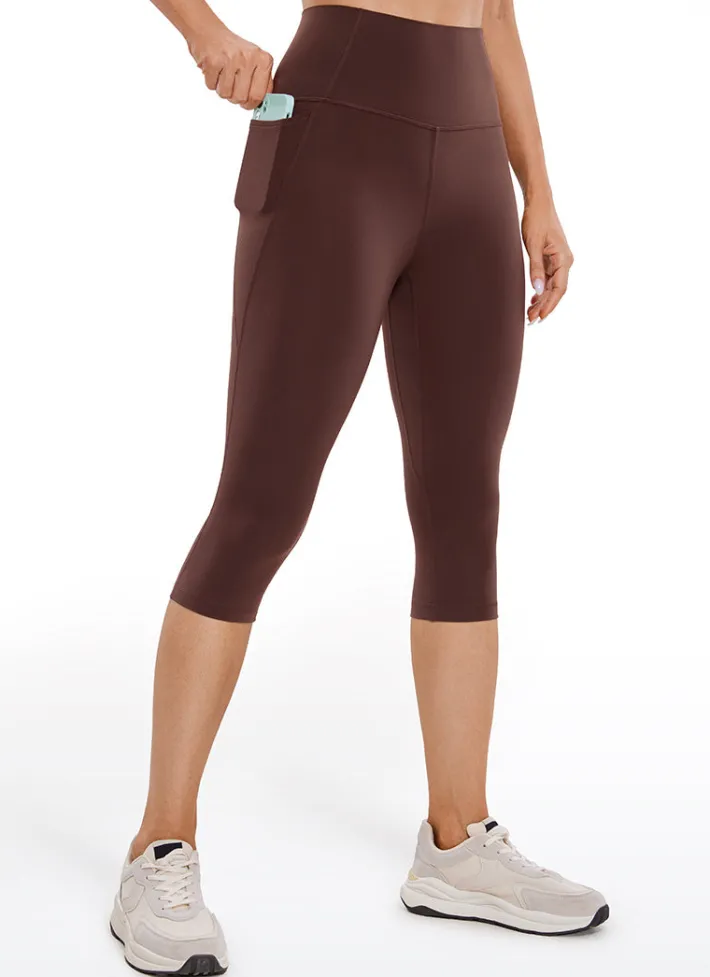 Flash Sale CRZ YOGA Butterluxe Yoga Pockets Capris Leggings 17''