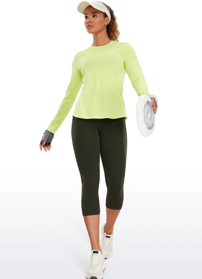 Hot CRZ YOGA Butterluxe Yoga Pockets Capris Leggings 19''