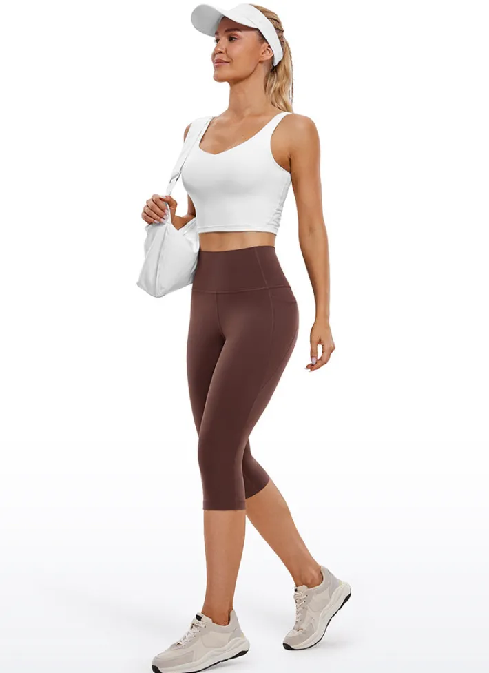 Flash Sale CRZ YOGA Butterluxe Yoga Pockets Capris Leggings 17''