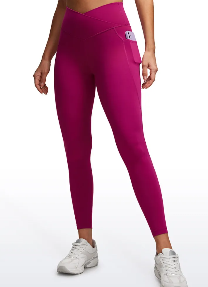 Flash Sale CRZ YOGA Butterluxe Yoga Pockets Leggings 25''- V Cross Waist