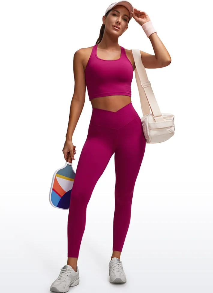 Flash Sale CRZ YOGA Butterluxe Yoga Pockets Leggings 25''- V Cross Waist