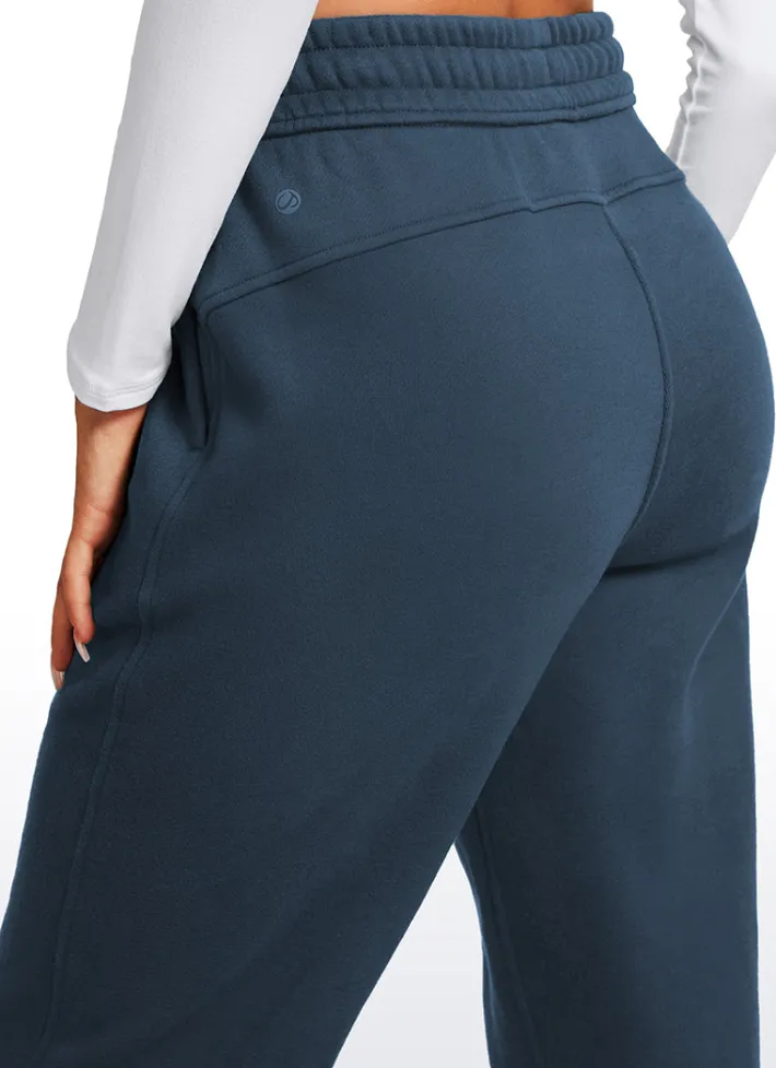 Shop CRZ YOGA Cotton Fleece Lined Straight Leg Sweatpants 30''