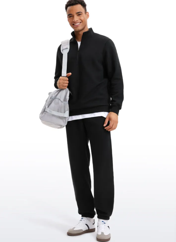 Store CRZ YOGA Cotton Fleece Sweatpants with Pockets 32''