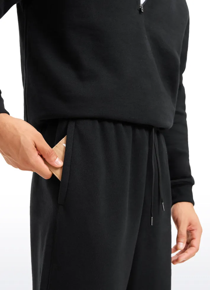 Store CRZ YOGA Cotton Fleece Sweatpants with Pockets 32''