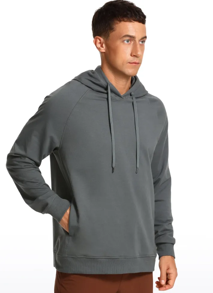 New CRZ YOGA Cotton Loose Fit Long Sleeve Hoodies