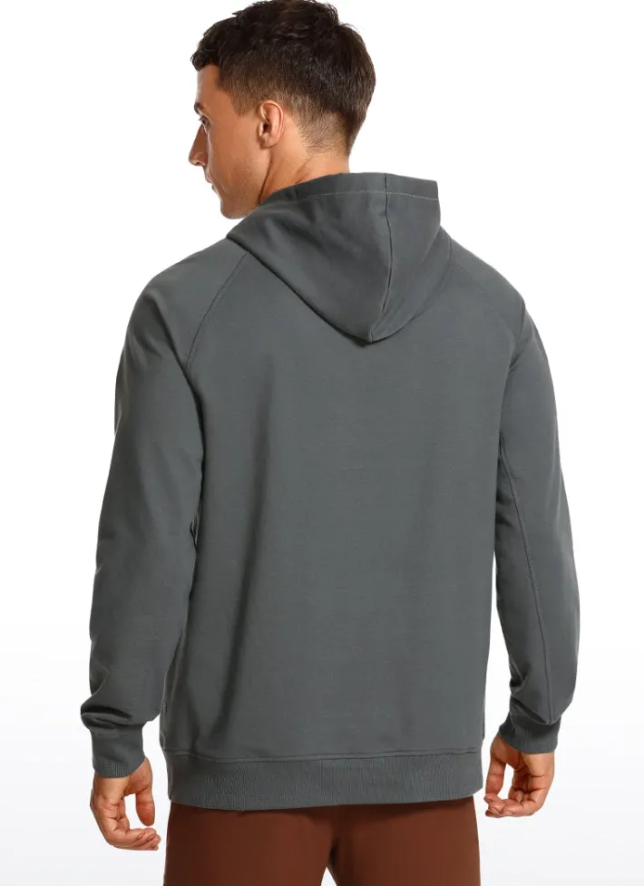 New CRZ YOGA Cotton Loose Fit Long Sleeve Hoodies