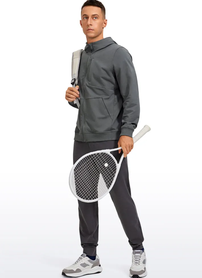 Best Sale CRZ YOGA Cotton Terry Zip-up Jackets with Pockets