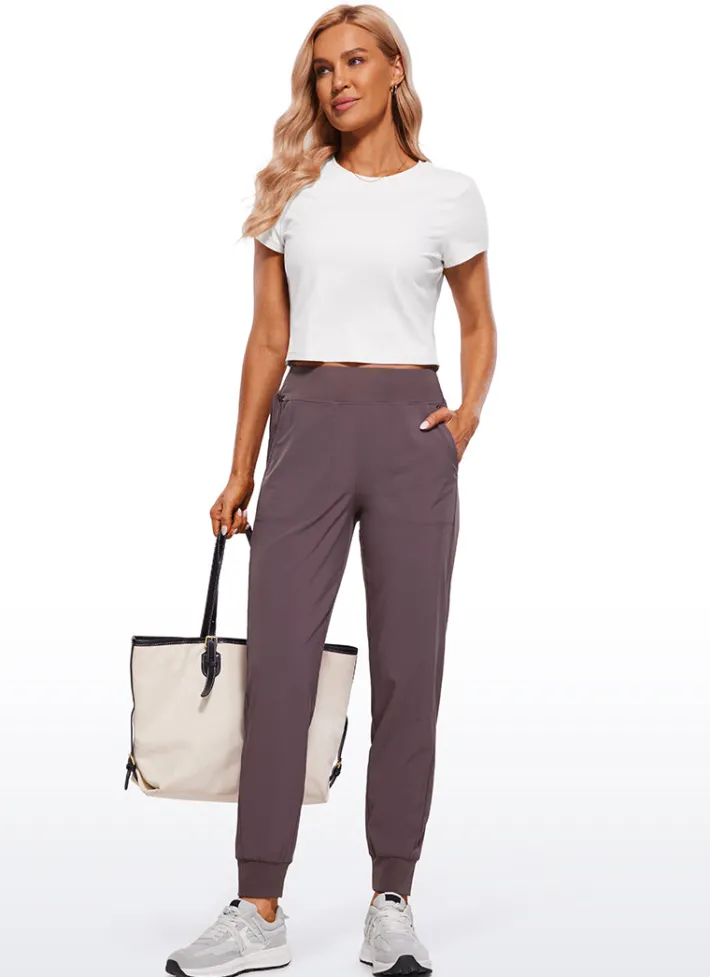 Store CRZ YOGA Feathery Fit High Rise Joggers with Pockets 27.5''
