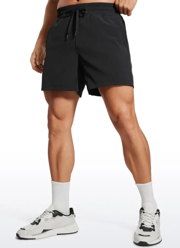 Clearance CRZ YOGA Feathery-Fit 2 in 1 Athletic Shorts 5''- with Pockets