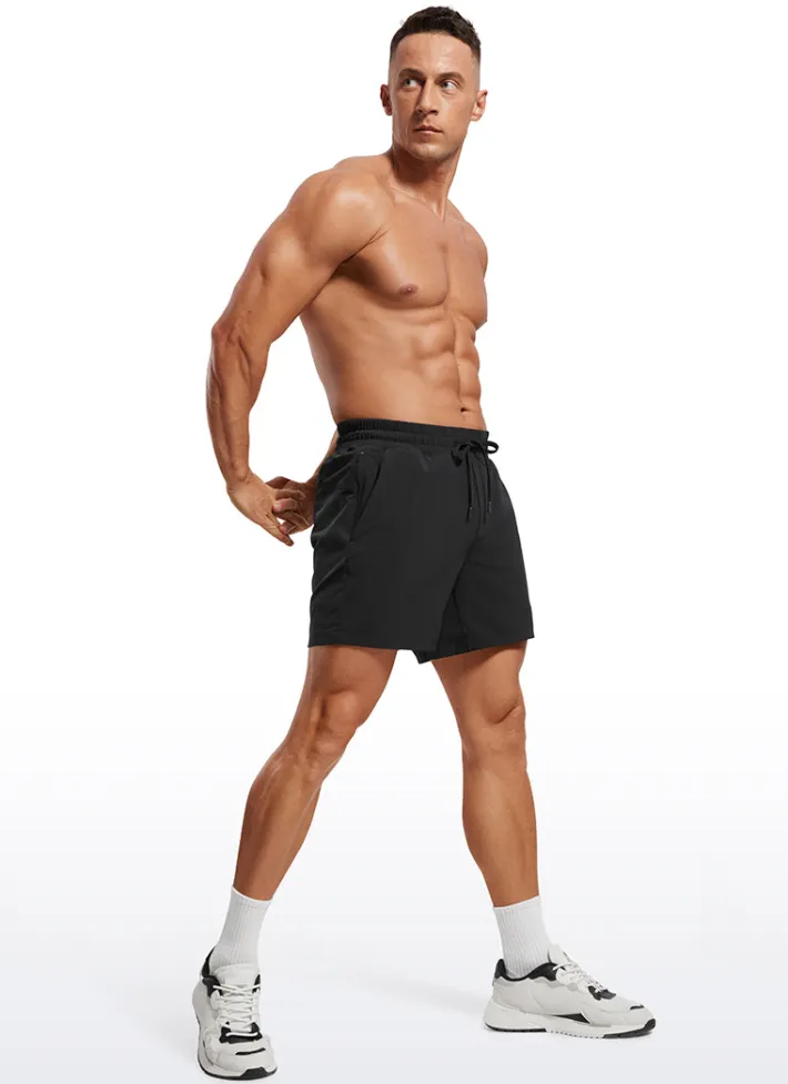 Clearance CRZ YOGA Feathery-Fit 2 in 1 Athletic Shorts 5''- with Pockets