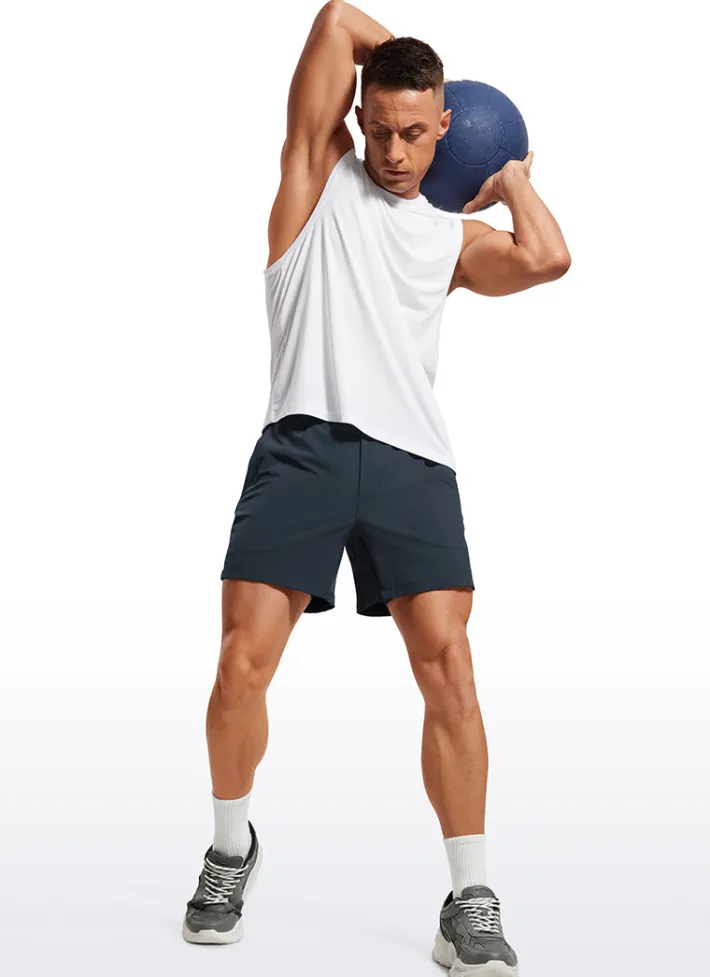 Clearance CRZ YOGA Feathery-Fit 2 in 1 Athletic Shorts 5''- with Pockets