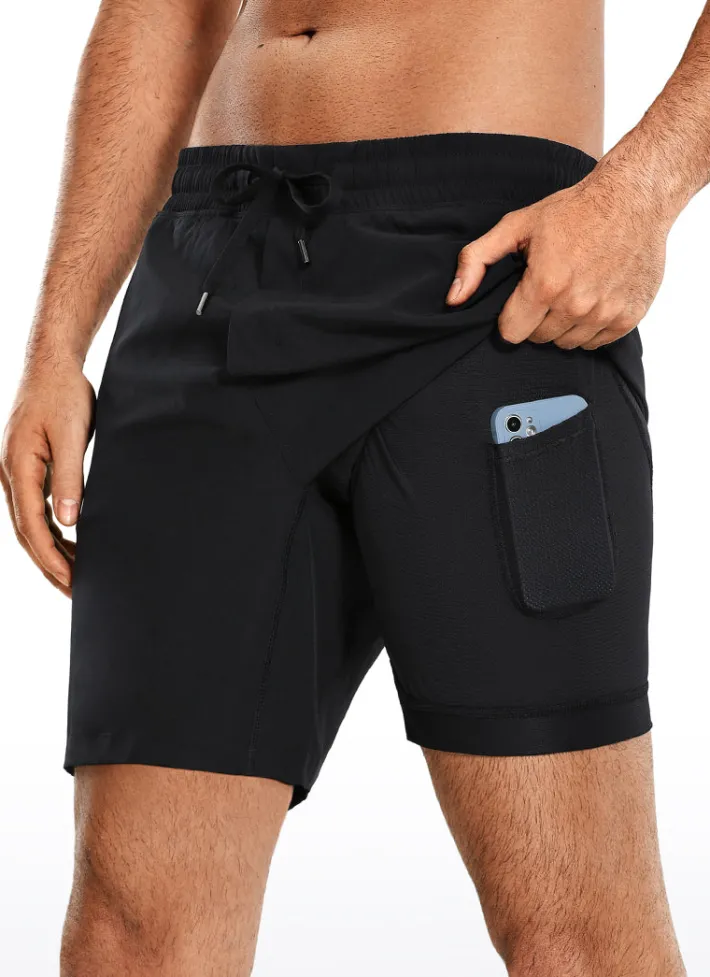 Shop CRZ YOGA Feathery-Fit Athletic Shorts 7''- Lined