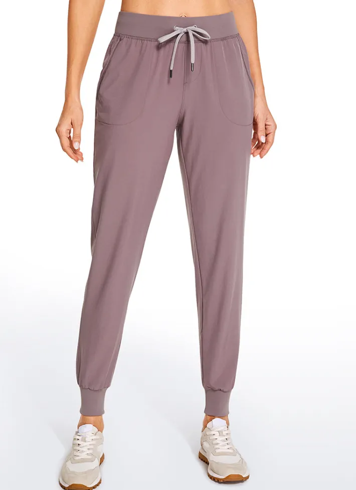 Store CRZ YOGA Feathery-Fit Drawstring Jogger with Pockets 28'' - Flat Waistband