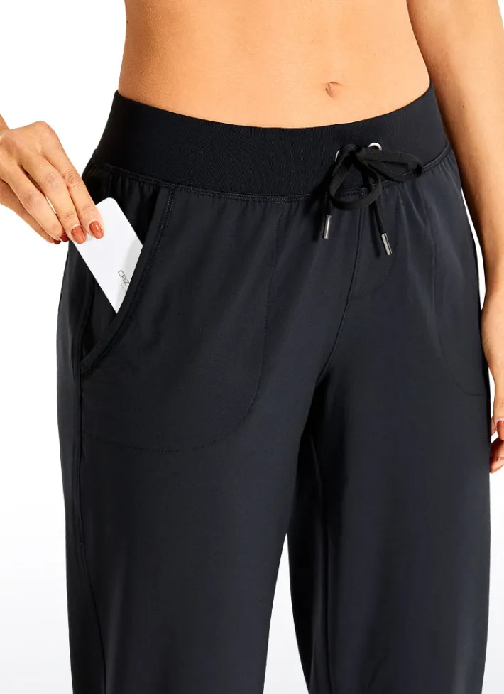 Store CRZ YOGA Feathery-Fit Drawstring Jogger with Pockets 28'' - Flat Waistband