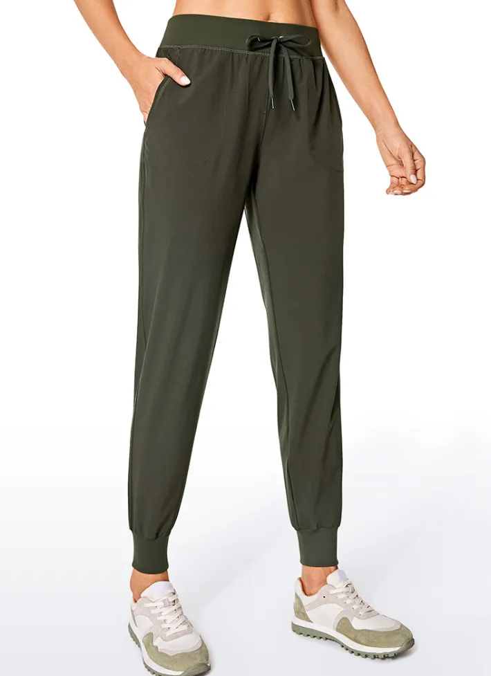 Store CRZ YOGA Feathery-Fit Drawstring Jogger with Pockets 28'' - Flat Waistband