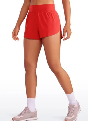 Best Sale CRZ YOGA Feathery-Fit Soft High Rise Dolphin Lined Shorts 3''