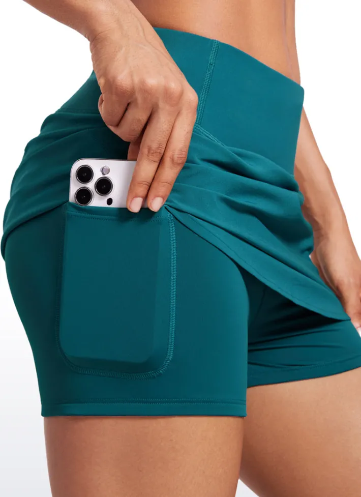Online CRZ YOGA Feathery-Fit Soft High Waist Golf Skirt with Zipper Pocket 14''