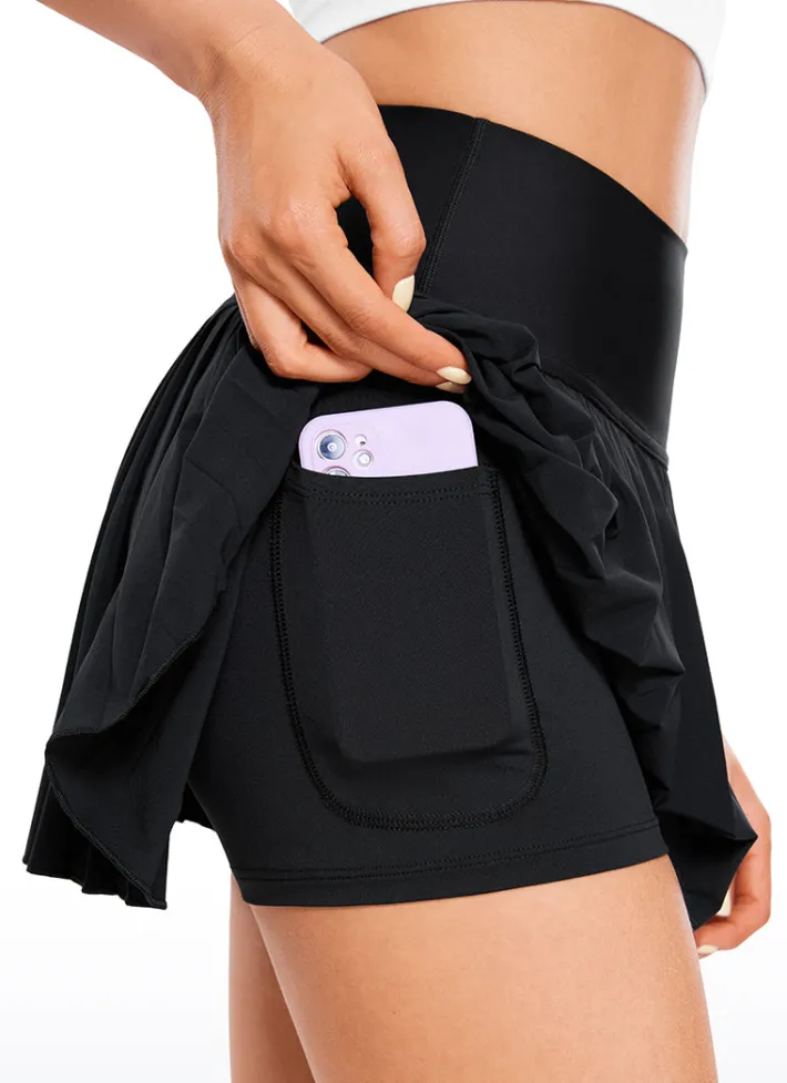 Online CRZ YOGA Feathery-Fit Soft High Waist Pleated Tennis Skirt 14''